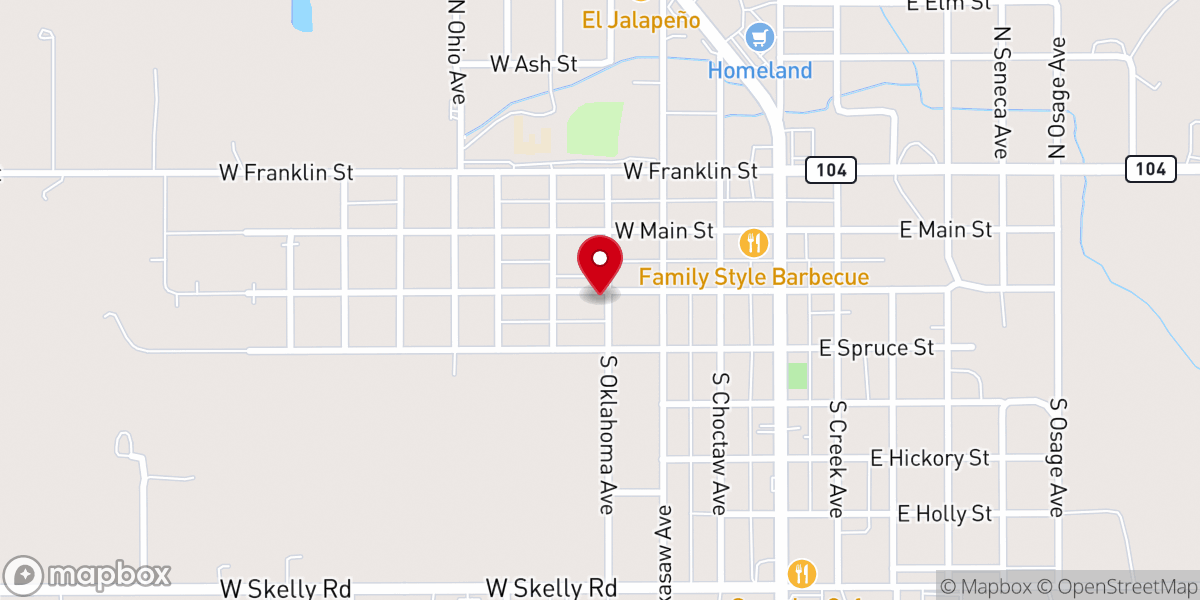 Map showing location of Jubilee Worship Center International