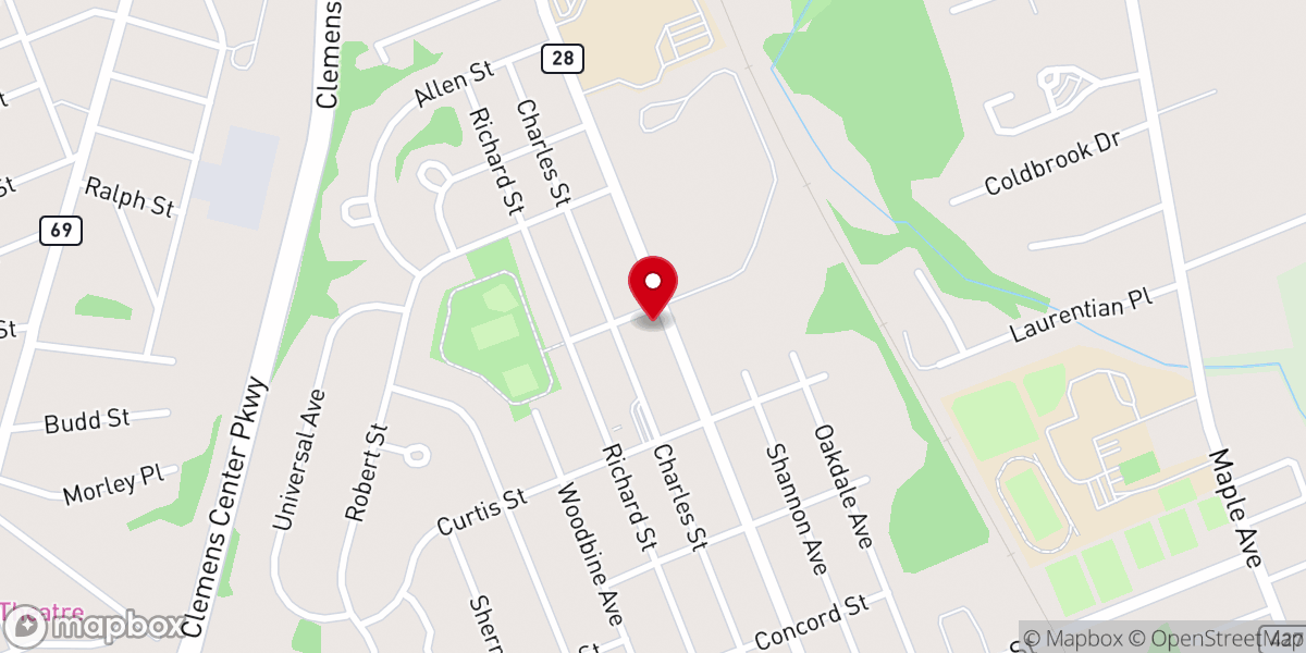 Map showing location of Elmira Discipleship Ministries