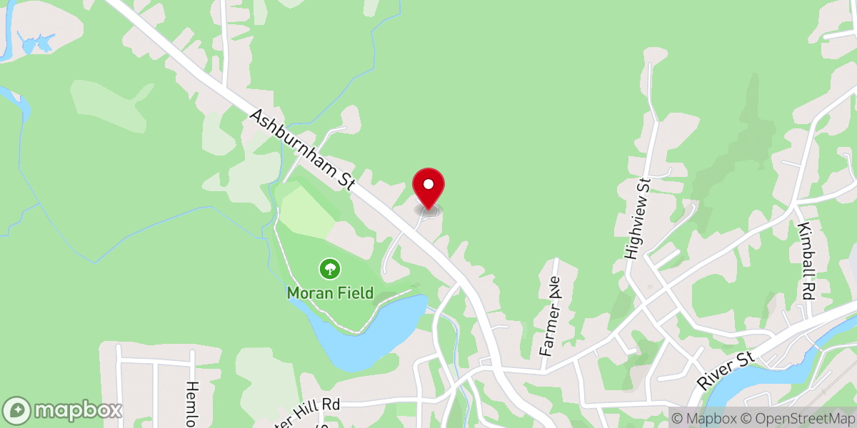 Map showing location of Beth Eden Baptist Church