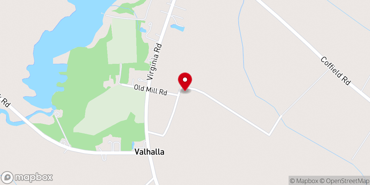 Map showing location of Warren's Grove Missionary Baptist Church