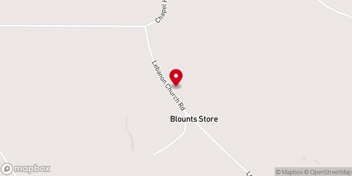 Map showing location of Grace United Baptist Church
