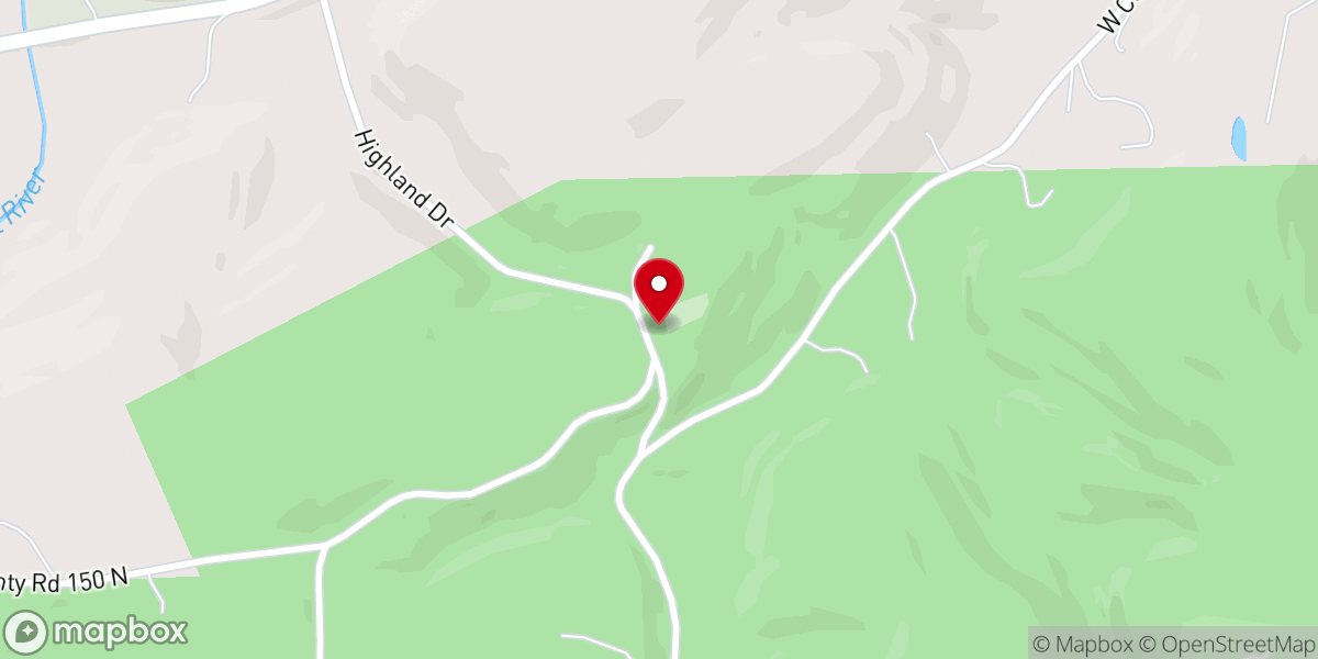 Map showing location of Highland Church