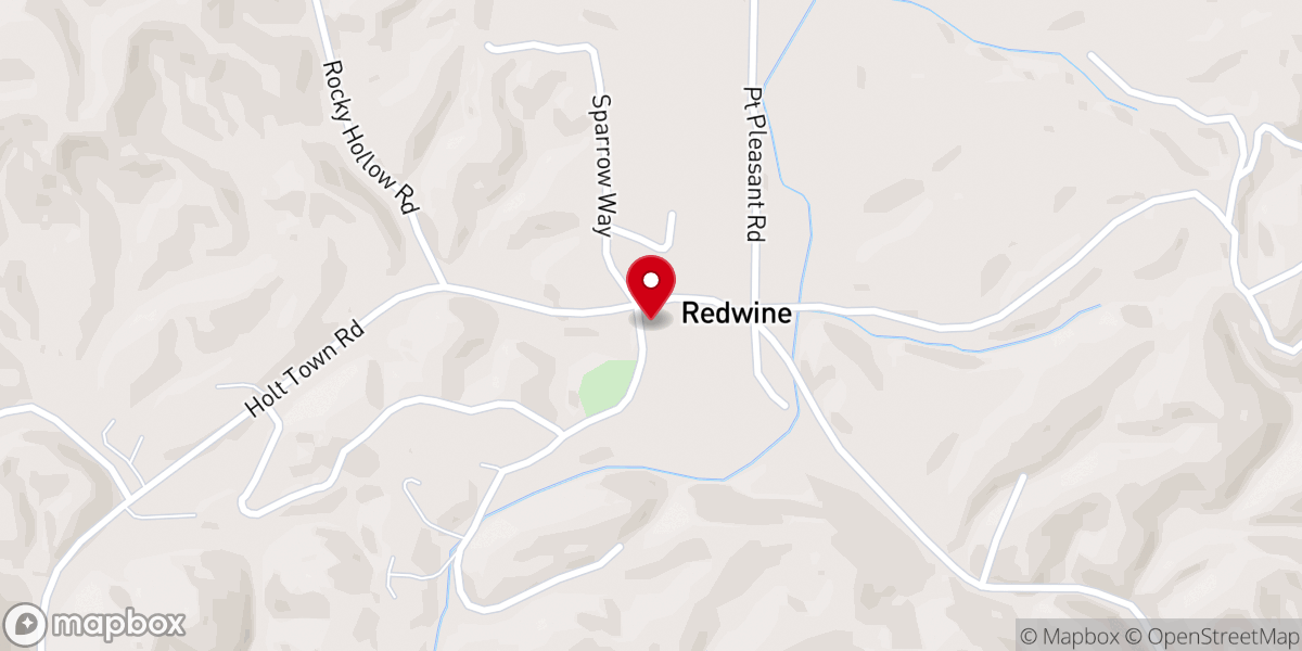 Map showing location of New Home Church