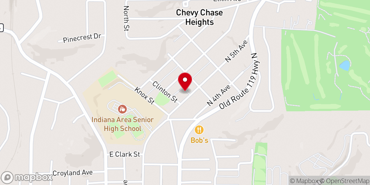 Map showing location of Chevy Chase Community Center
