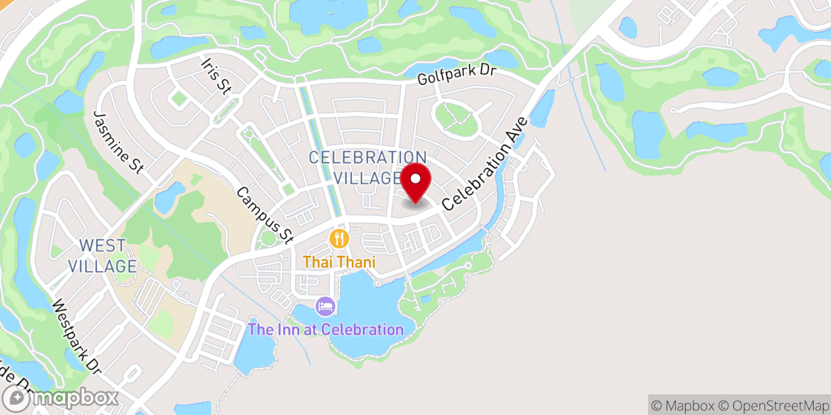 Map showing location of Community Presbyterian Church