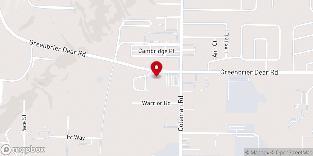Map showing location of Calvary Temple
