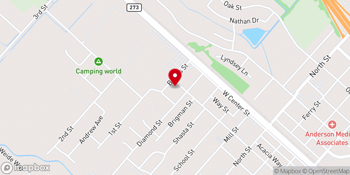 Map showing location of Heritage Baptist Church