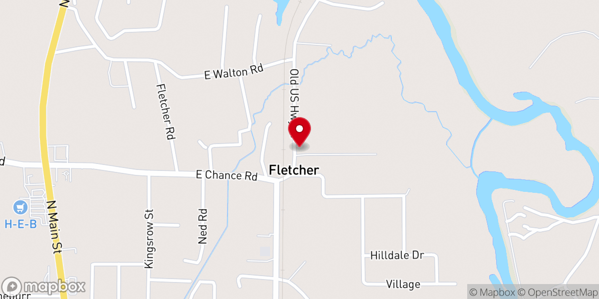 Map showing location of The Cove Christian Retreat Center