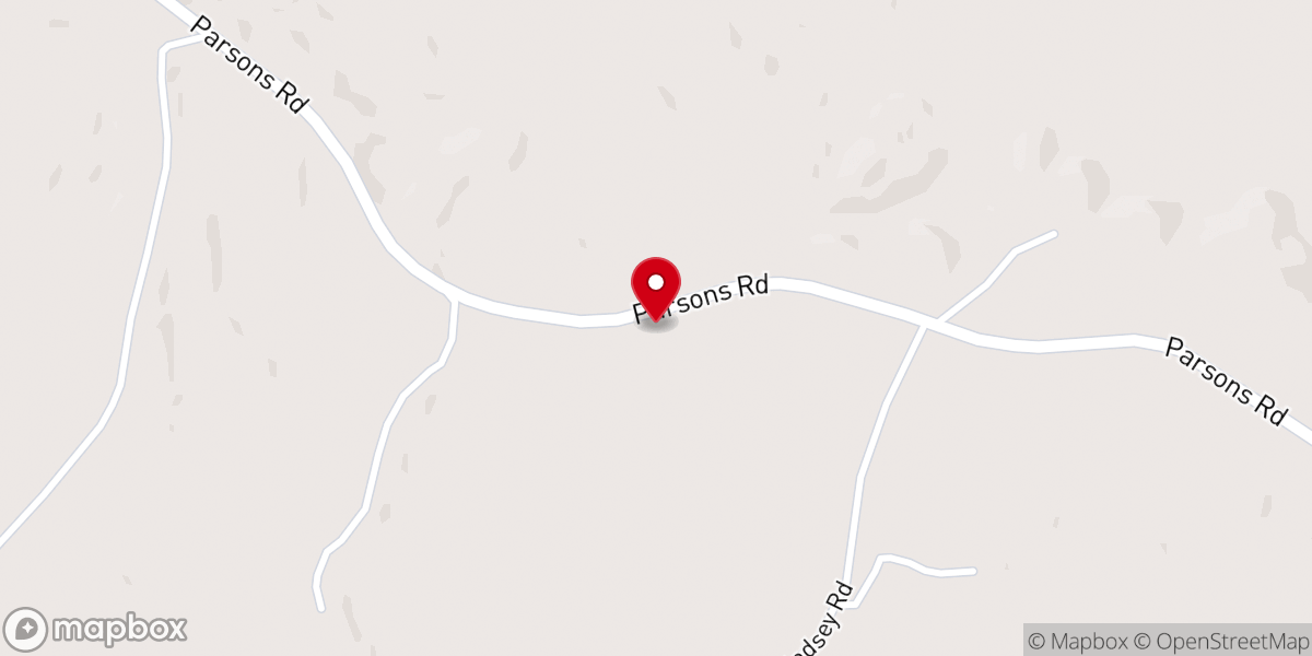 Map showing location of Natchez Trace Pentecostal Church