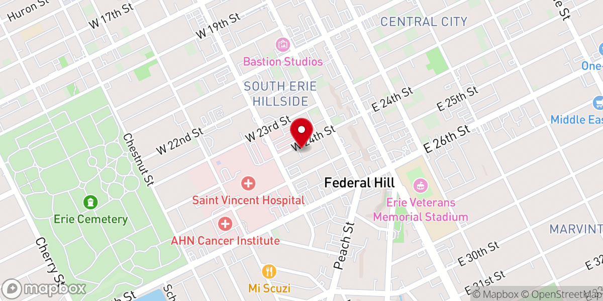 Map showing location of Saint Joseph Catholic Church