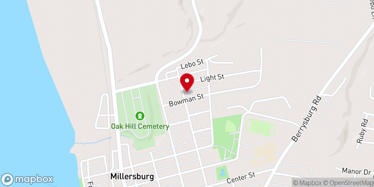 Map showing location of West Wind Pest Control