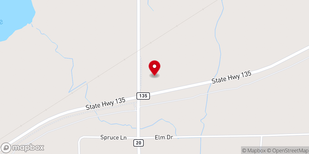 Map showing location of Heritage Trail Bible Church