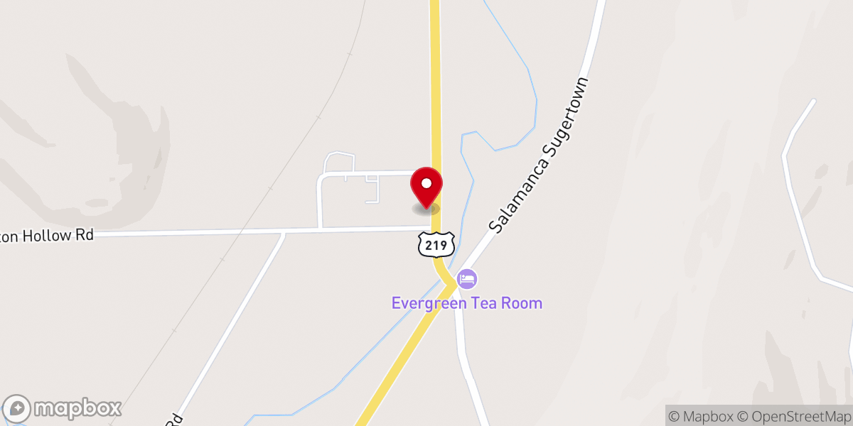 Map showing location of First Baptist Church