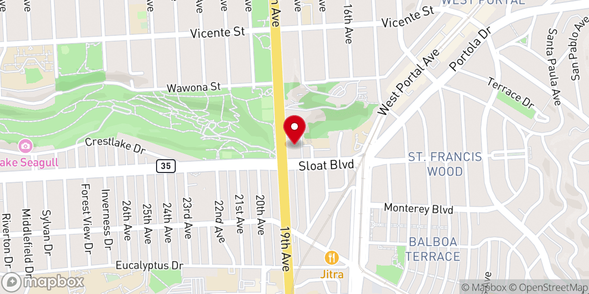 Map showing location of The Father's House - SF