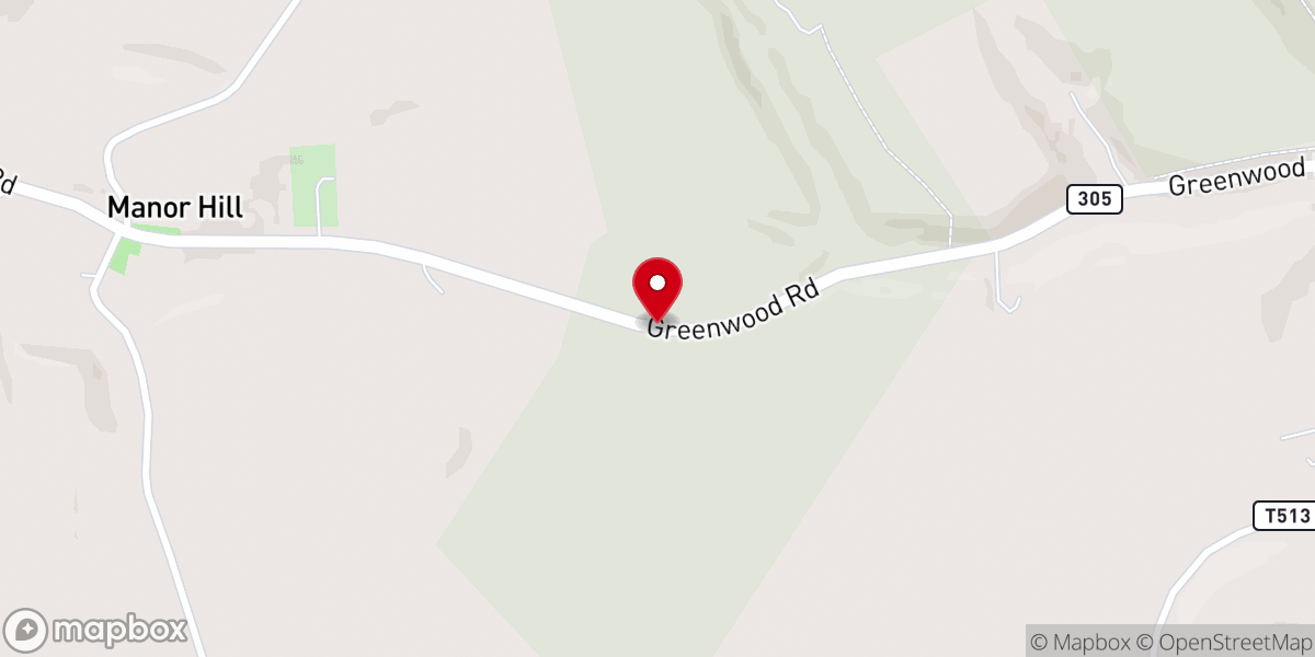 Map showing location of Kauffman William W