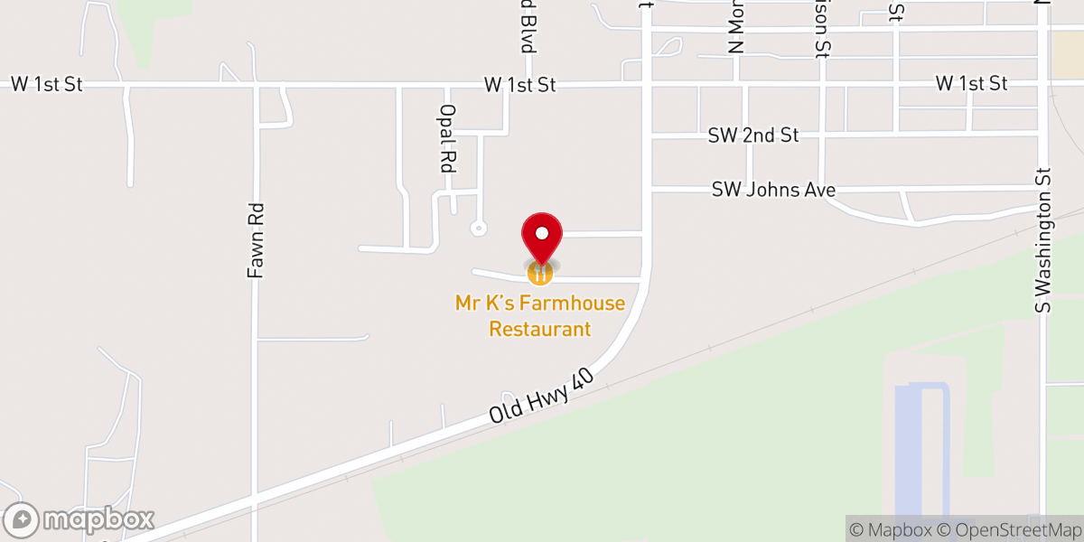 Map showing location of The Farmhouse