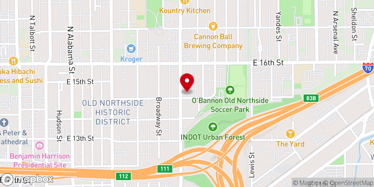 Map showing location of Grace Missionary Baptist Church