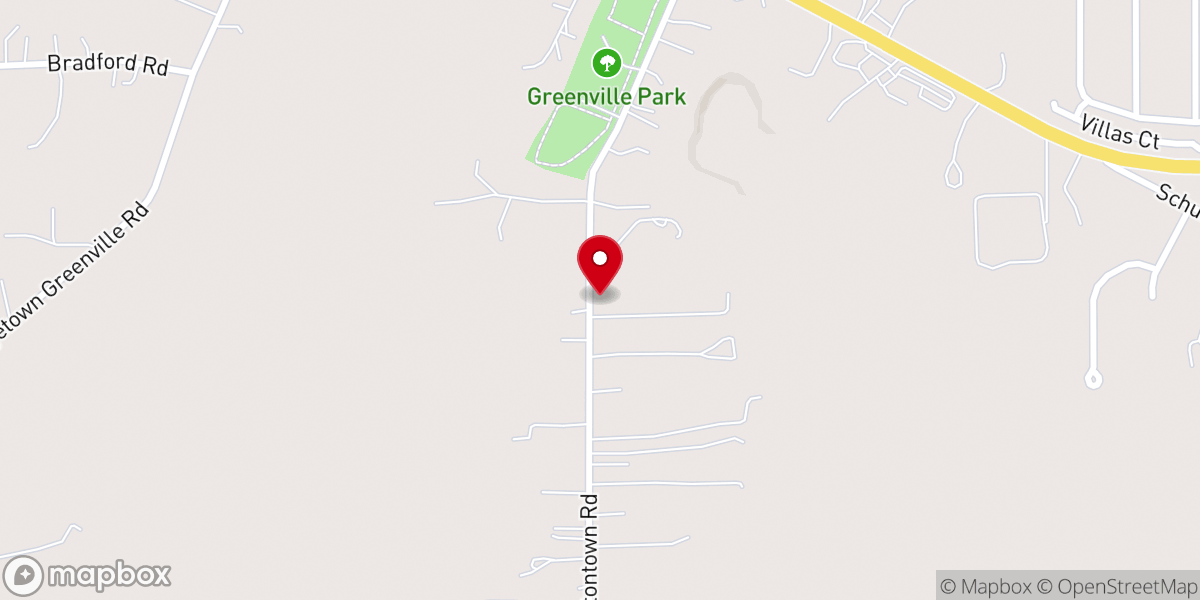 Map showing location of Faith Harvest Assembly