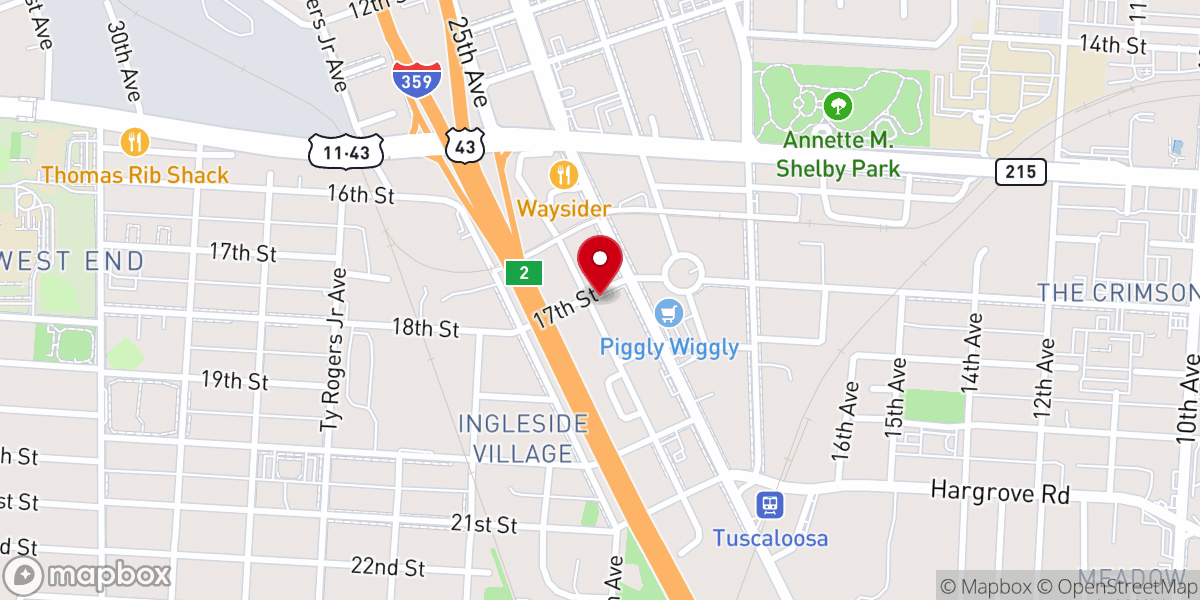 Map showing location of Double Branch Church