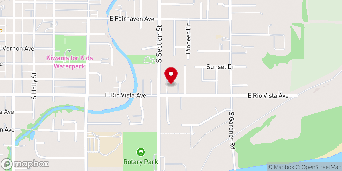 Map showing location of IGLESIA APOSTOLICA DE LA FE EN CRISTO JESUS, Burlington Wa