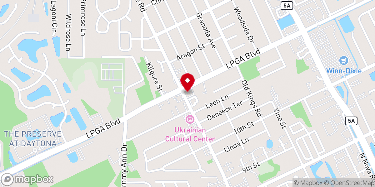 Map showing location of St Marks Missionary Baptist Church of Daytonabeach Inc