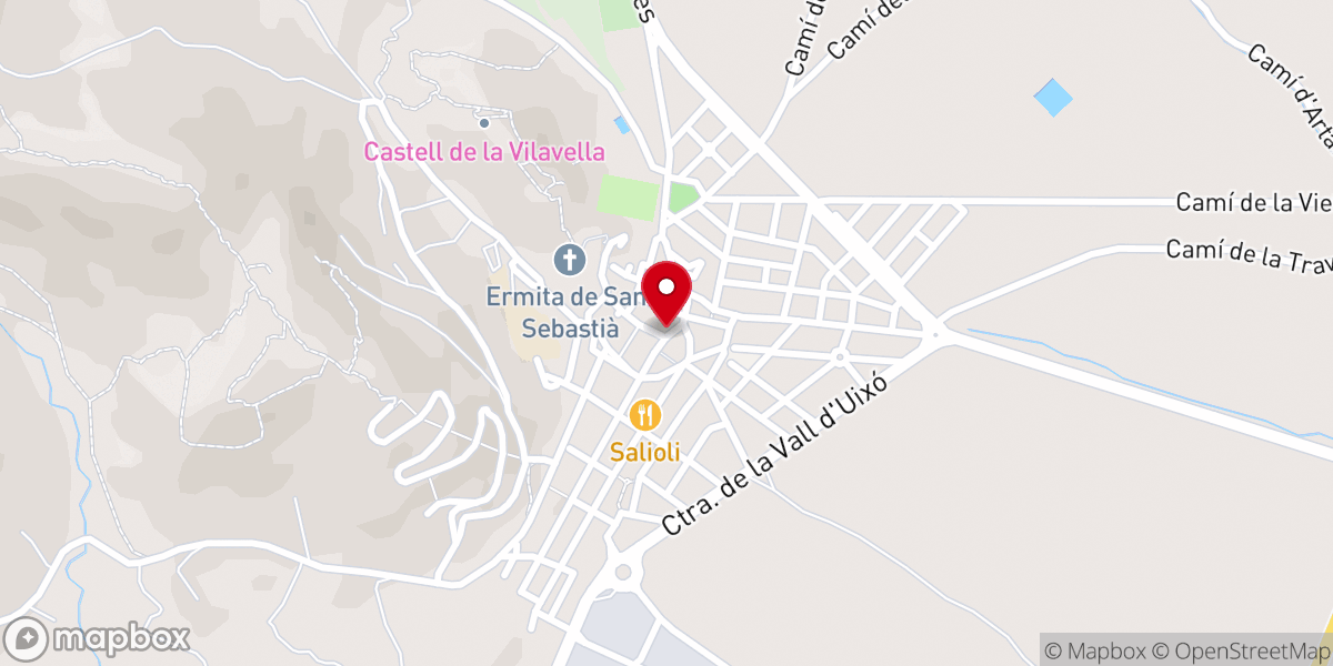 Map showing location of Parroquia de la Sagrada Família