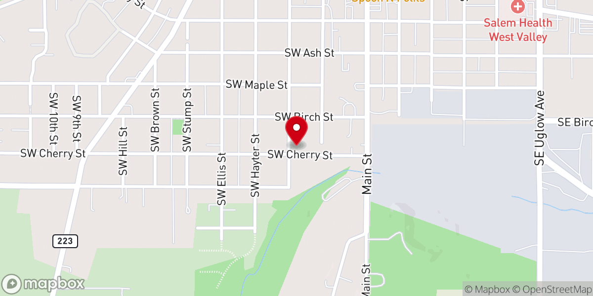 Map showing location of St Thomas Episcopal Church