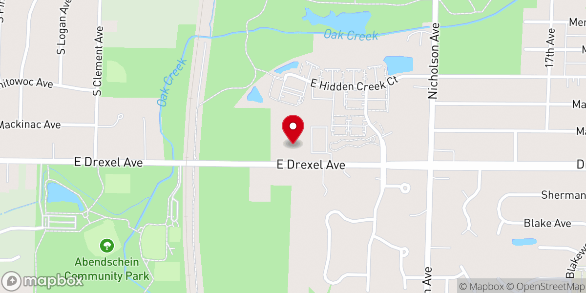 Map showing location of Grace Creek Church