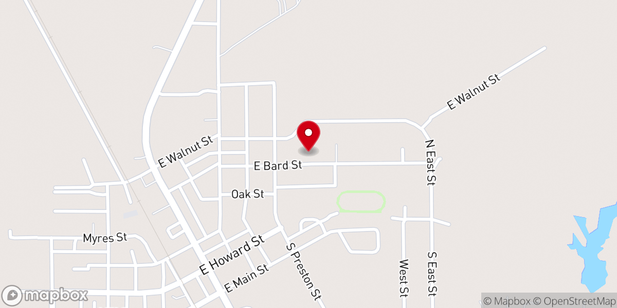 Map showing location of Crothersville Nazarene Church