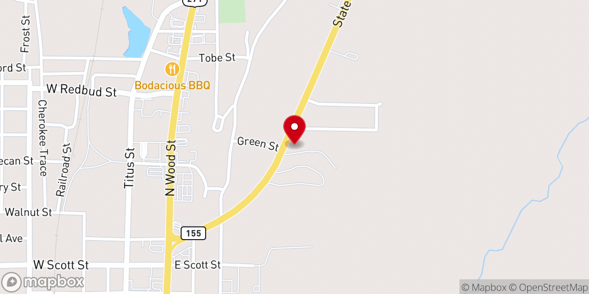 Map showing location of Midway Cafe