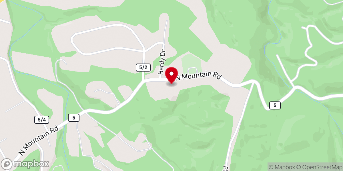 Map showing location of First Baptist Church