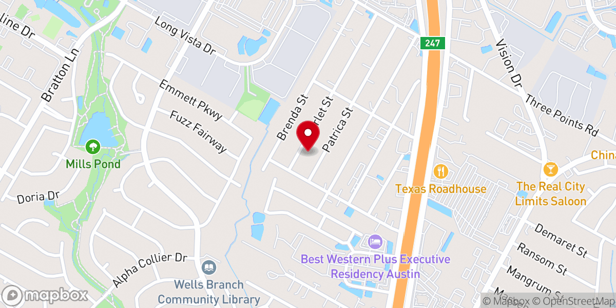Map showing location of Mount Olives Church Of God