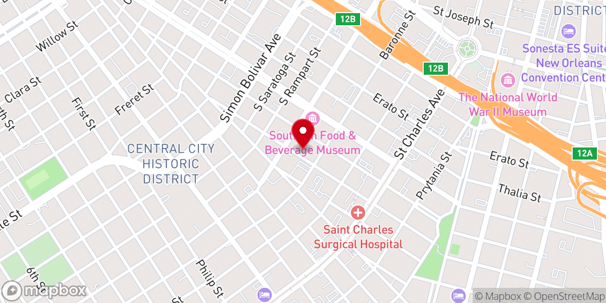 Map showing location of Lagniappe Mission Inc