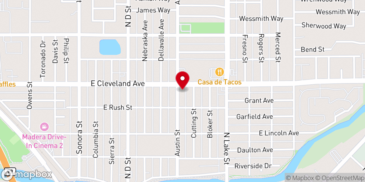 Map showing location of Iglesia del Dios Vivo Columna y Apoyo de la Verdad