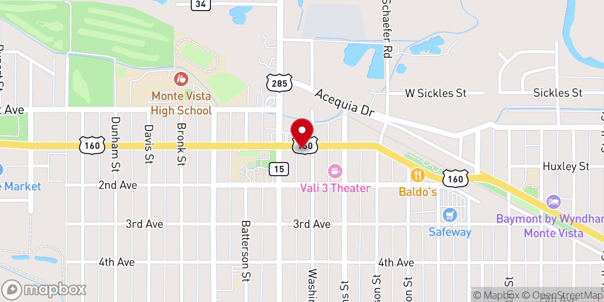 Map showing location of Nazarene Thrift Store