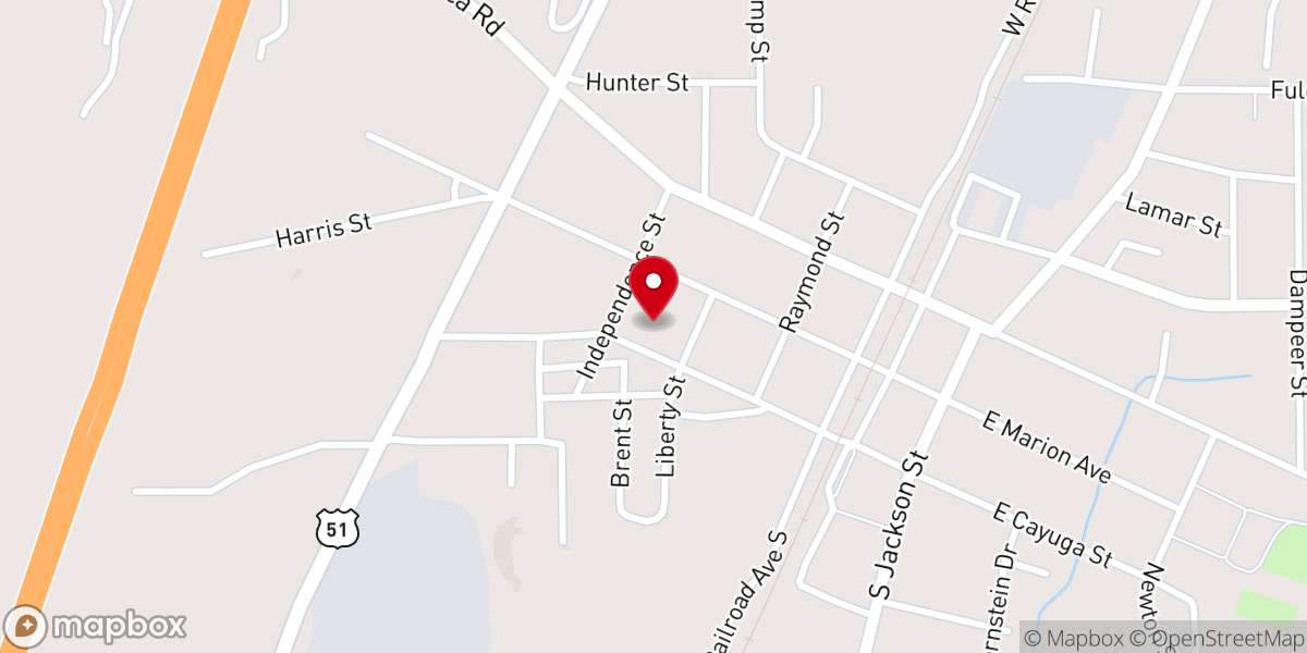 Map showing location of River of Life Church of God