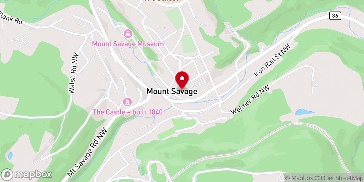 Map showing location of Mountainside Ministries