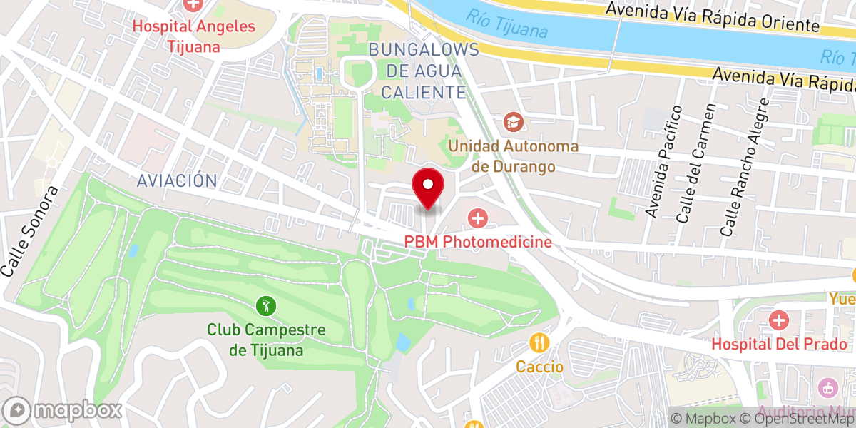 Map showing location of Parroquia Jesús Médico