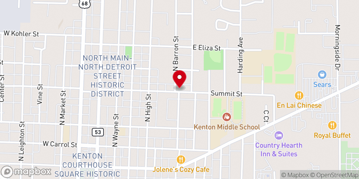 Map showing location of House of Prayer Pentecostal