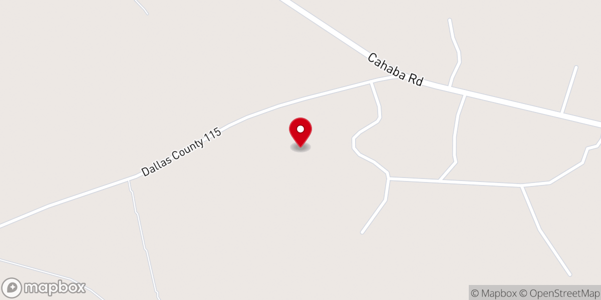 Map showing location of Aimwell Baptist Church
