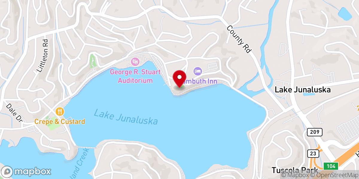 Map showing location of Inspiration Point
