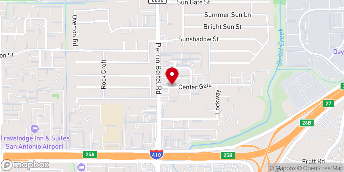 Map showing location of Jesus is Lord Church