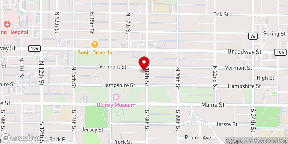 Map showing location of St. Raphael Orthodox Christian Church