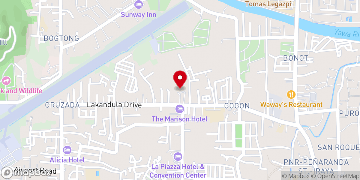 Map showing location of Our Mother of Perpetual Help Shrine