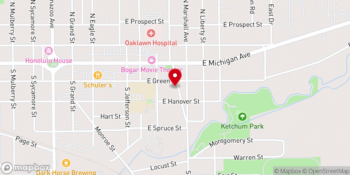Map showing location of Four Winds Christian Fellowship