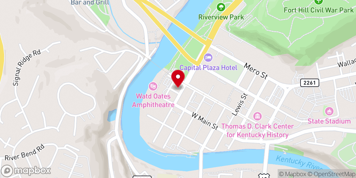 Map showing location of Unitarian Universalist Community of Frankfort