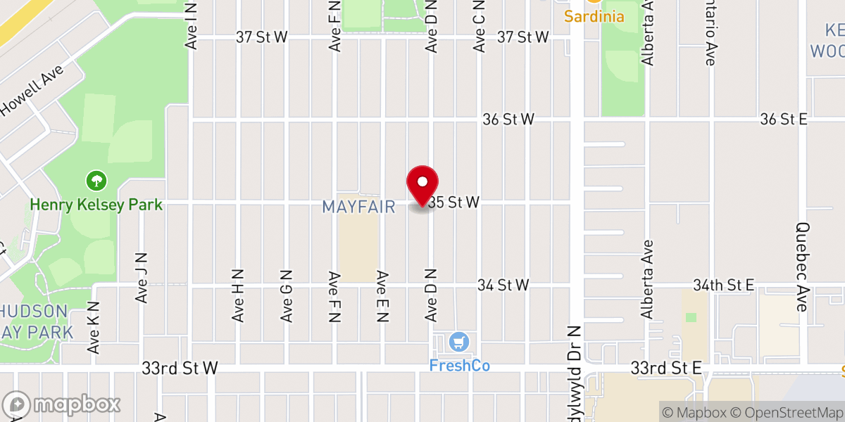 Map showing location of Carpenter's Church