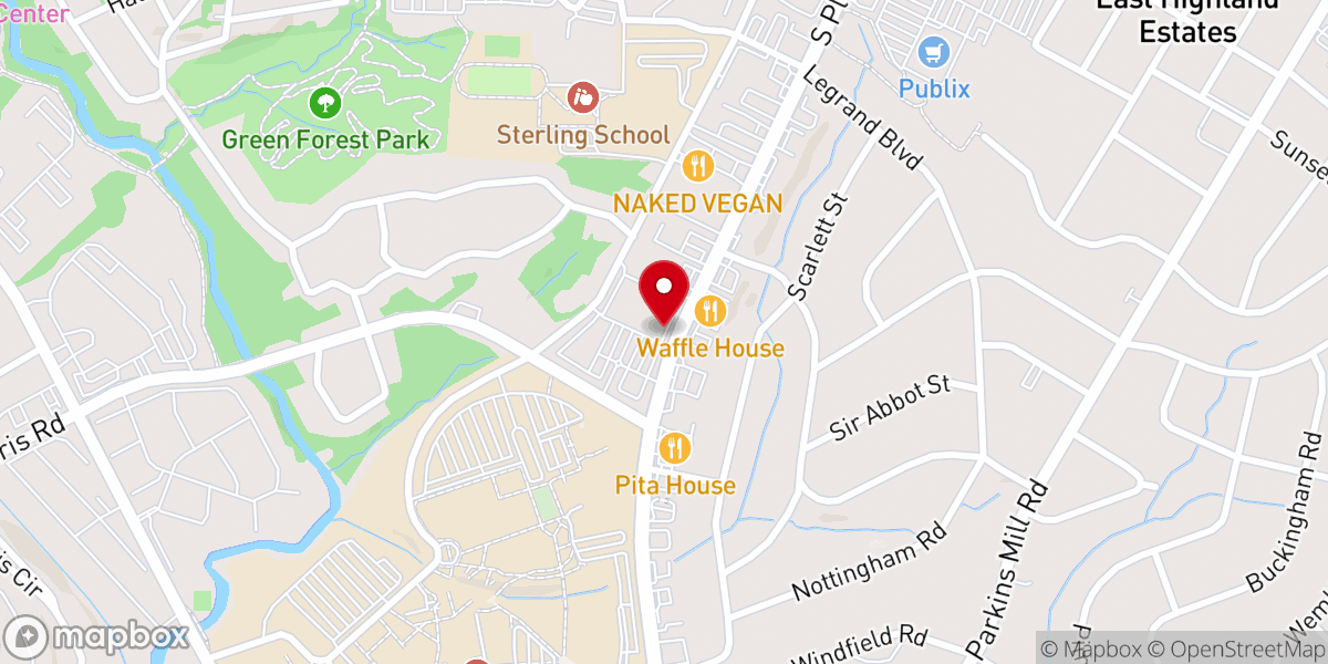 Map showing location of All Four Him Ministry
