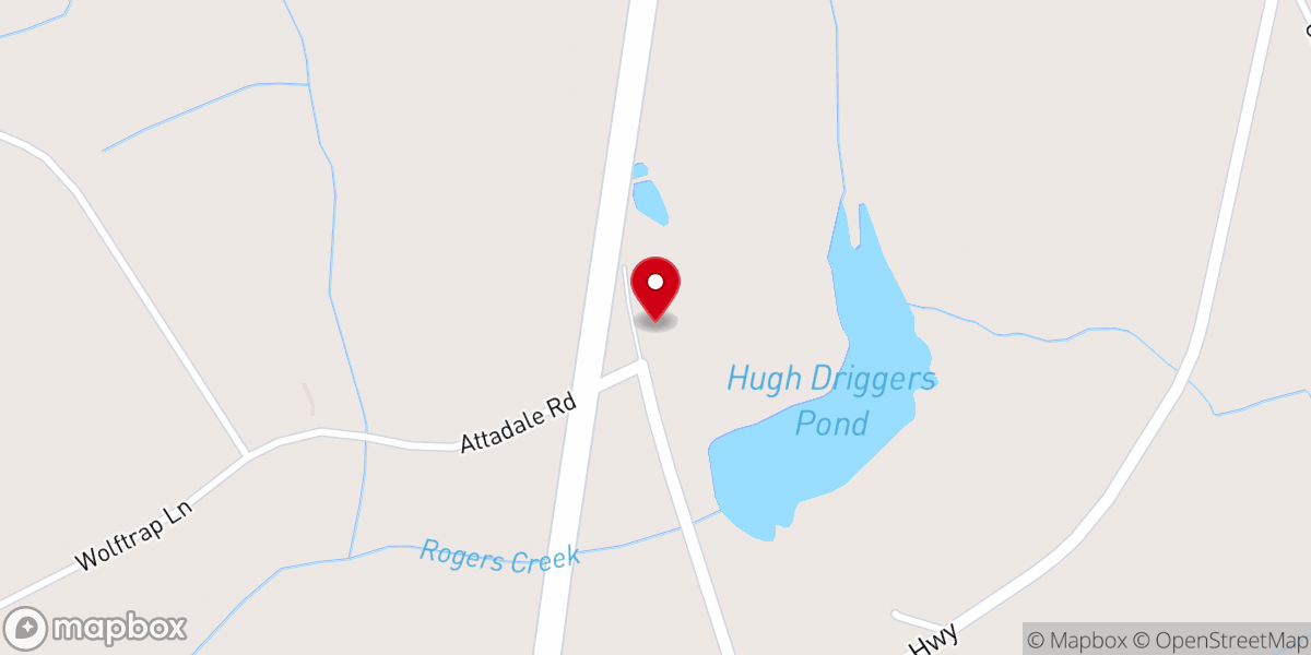 Map showing location of Pleasant Hill Church