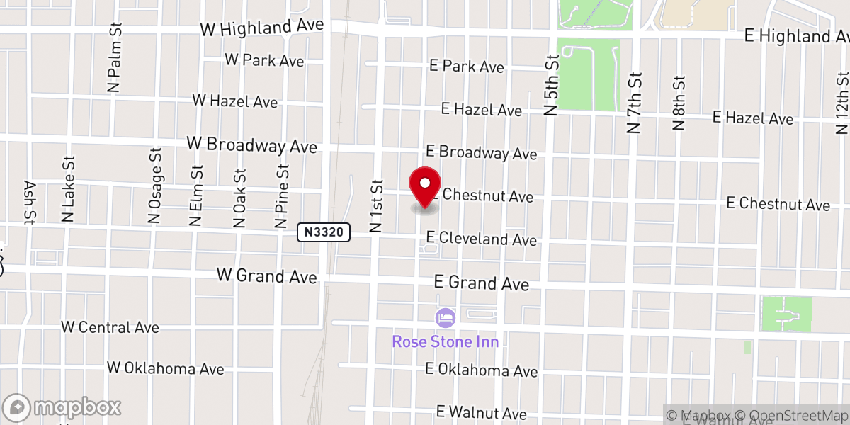Map showing location of New Creation Church